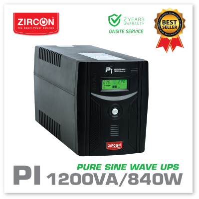 แจกคปอง200 PI 1200VA 840W UPS ZIRCON เครองสำรองไฟ เพยวซายน100