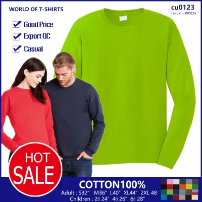 lowest price round-neck long sleeve t shirt cotton 100% (2)