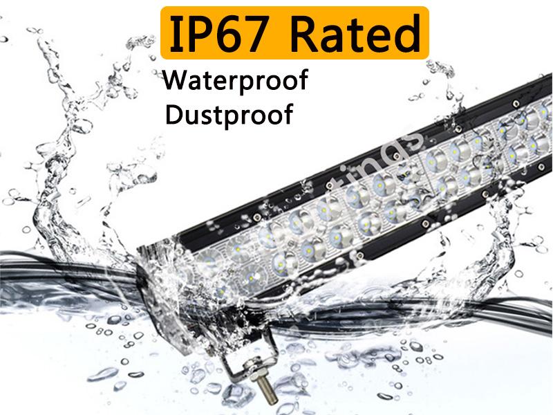 LED LIGHT BAR COMBO BEAM ไฟรถยนต์ ไฟหน้า 288W ขนาด 50 นิ้ว รุ่น 5D SuperBright เเสงขาว จำนวน 1 ชิ้น