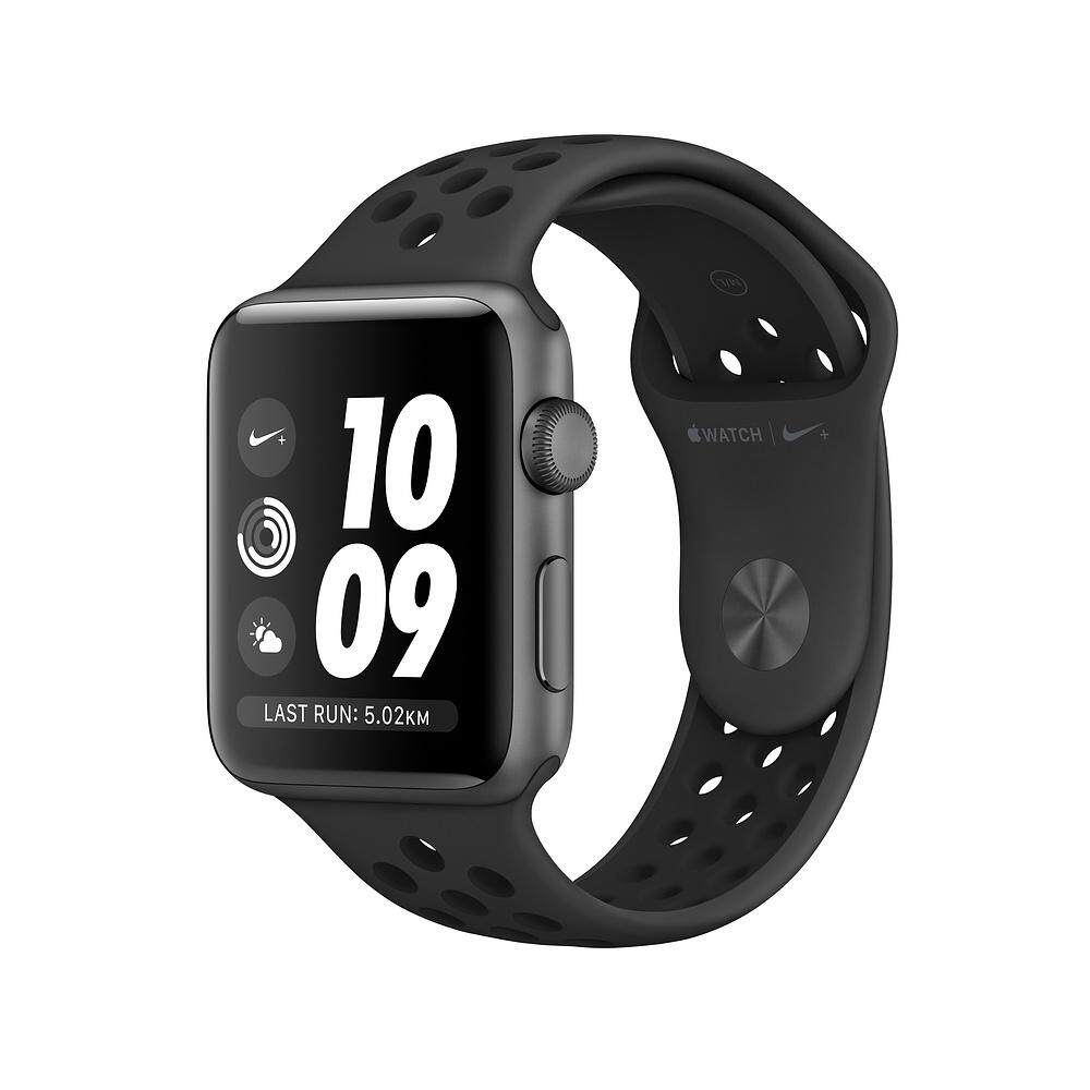 Apple Watch Nike+ Series 3 GPS, 42mm Space Grey Aluminium Case with Anthracite/Black Nike Sport Band