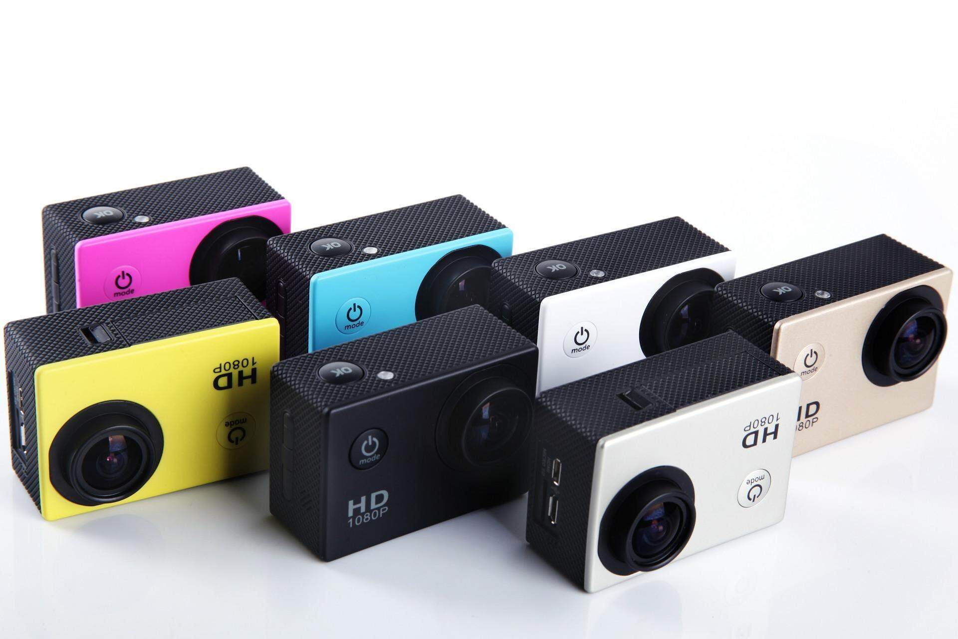 YOYOCAM กล้อง ติดหมวก กล้องรถ Action Camera มีจอ LCD คุ้มที่สุด HD 1080P กันน้ำ 30 เมตร มุมกว้าง 140° พร้อมอุปกรณ์ เคสกันน้ำ