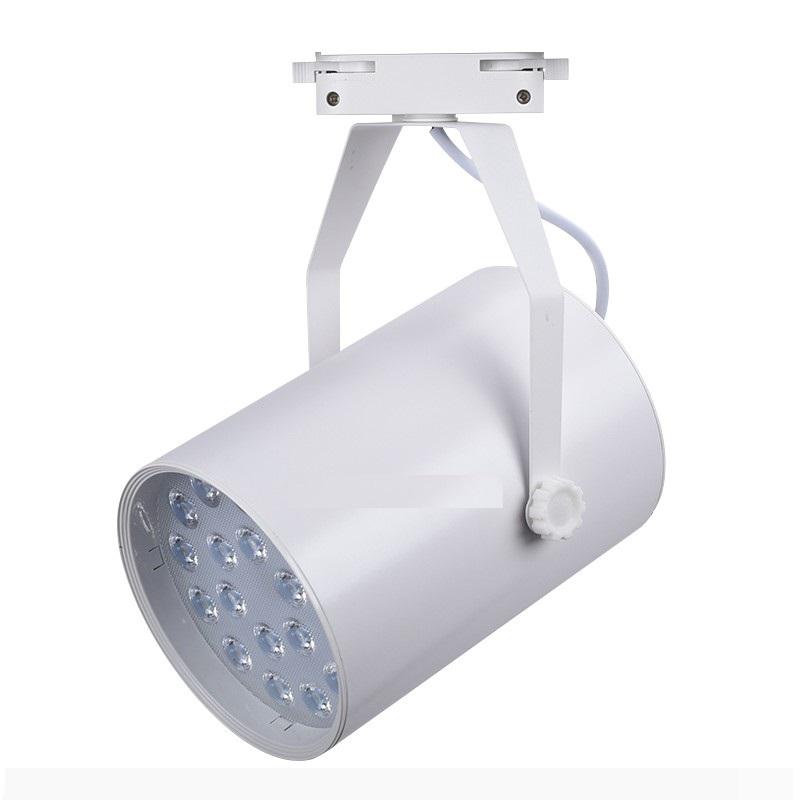 สว่างกว่า LED TRACK LIGHT Chip SMD โคมไฟแทรกไลท์ โคมไฟส่องเฉพาะจุดแบบราง ขนาด 18 วัตต์ BodyฺWhite/เเสงwarmwhite จำนวน 1 ชิ้น