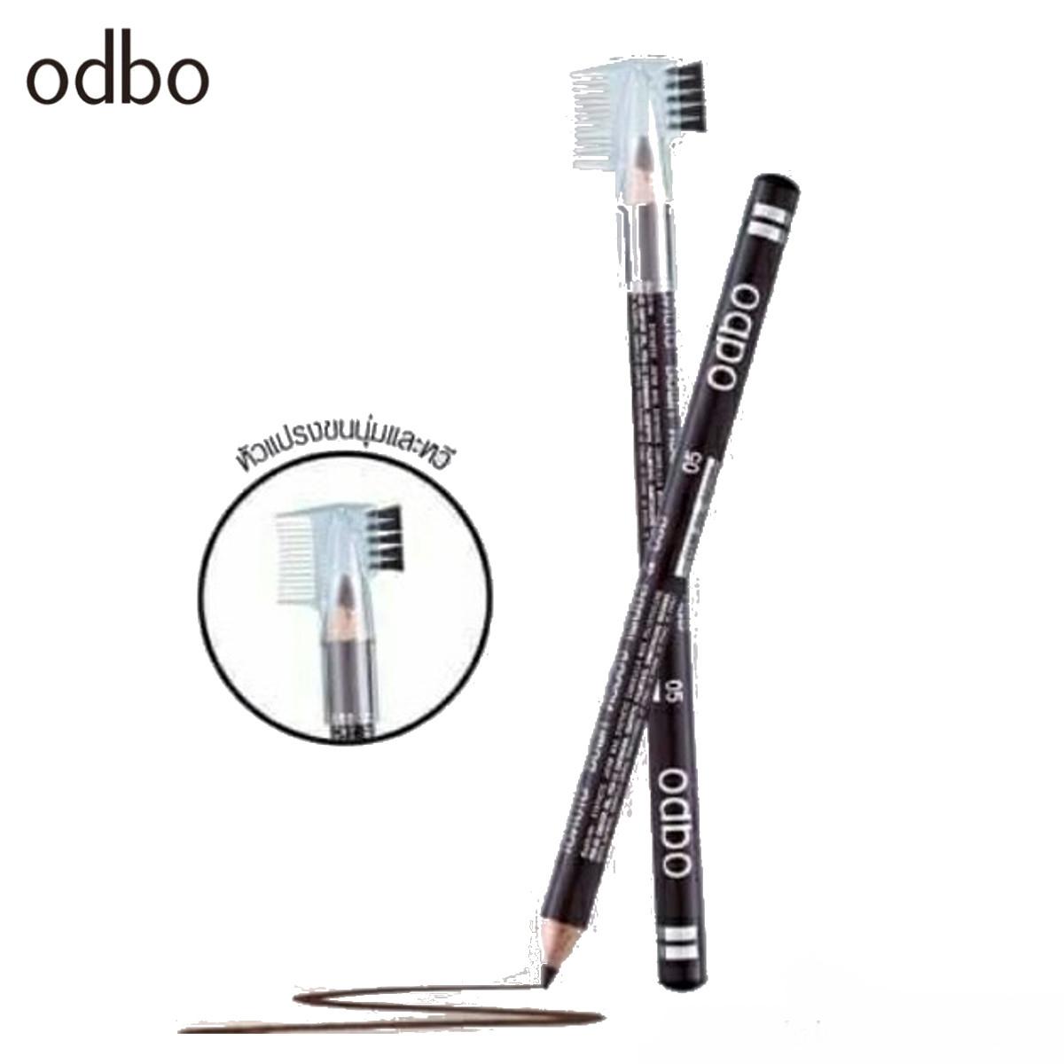 (ยกแพค*12แท่ง) New!!! ODBO ดินสอเขียนคิ้ว Soft drawing Pencil&Brush (OD760)