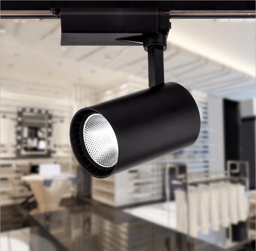 ราคาส่งถูกกว่าโรงงาน โคมไฟแทรกไลท์ LED Tracklight Chip COB 30W Body Black