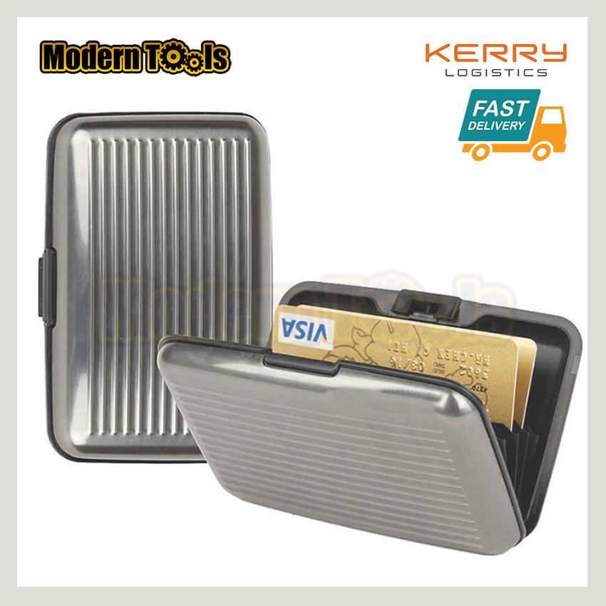 MT กระเป๋าอลูมิเนียม ใส่บัตรเครดิตการ์ด นามบัตร ATM ป้องกันการจารกรรมข้อมูลบัตรเครดิต RFID Blocking