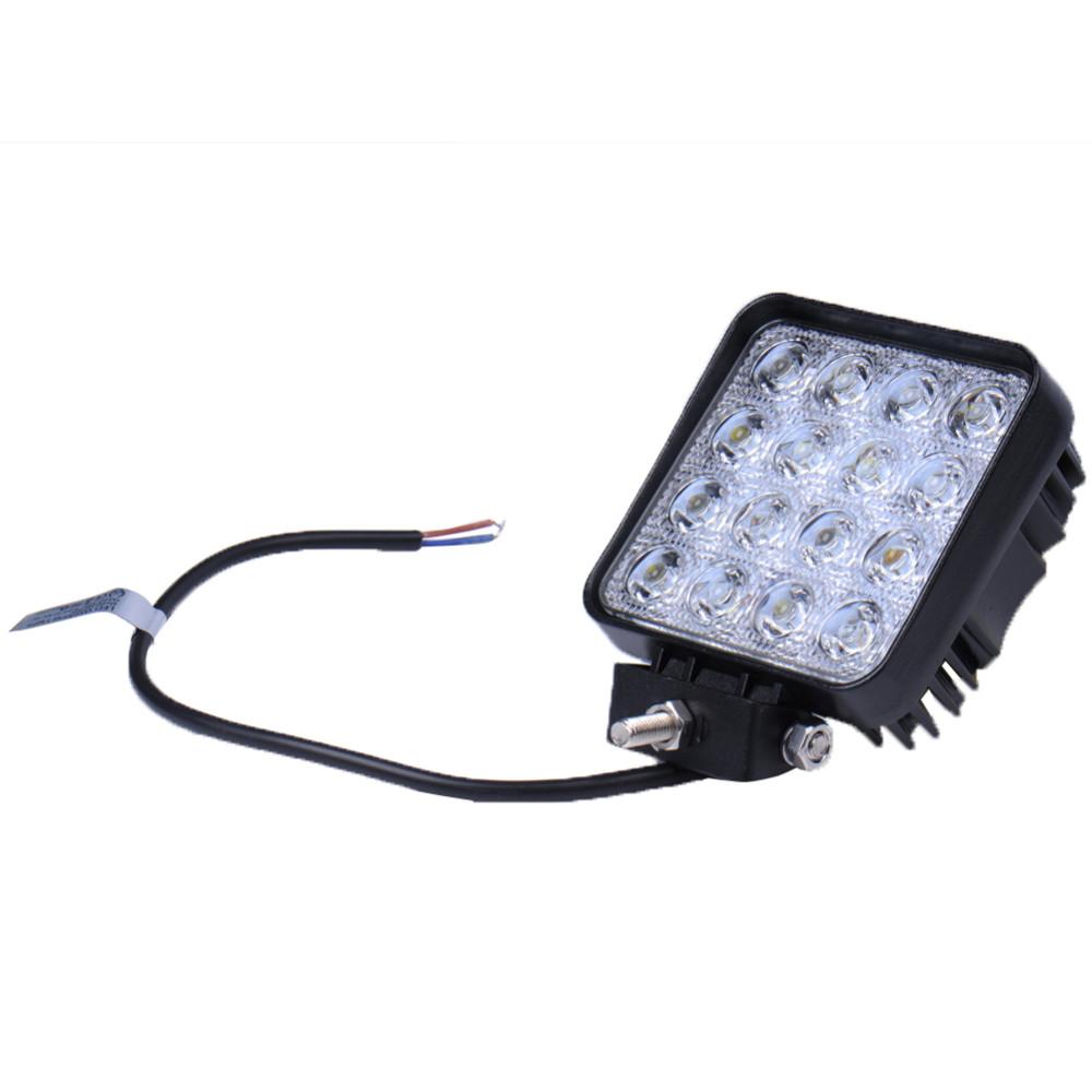 X4 เเพ็ค 4 ชิ้น สุดคุ้ม !! LED FLOODLIGHT ไฟสปอร์ตไลท์สำหรับตกเเต่งรถ ไฟรถ ไฟท้าย เรือได ตกหมึก สว่างมาก ทรงสี่เหลี่ยม ขนาด 4 นิ้ว 48 Watt 12V-24V เเสงเขียว จำนวน 4 ชิ้น