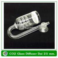 CO2 Glass Diffuser ตัวช่วยกระจาย CO2 ขนาด 25 mm. แบบท่อเกลียว