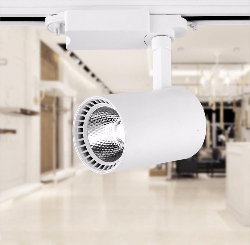 ราคาส่งถูกกว่าโรงงาน โคมไฟแทรกไลท์ LED Tracklight Chip COB 30W Body white