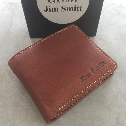 Jim Smitt กระเป๋าสตางค์ กระเป๋าสตางค์ผู้ชาย หนังชามัวร์ หนังวัวแท้ 100 % กระเป๋าตัง กระเป๋าเงิน  ทรงสั้น