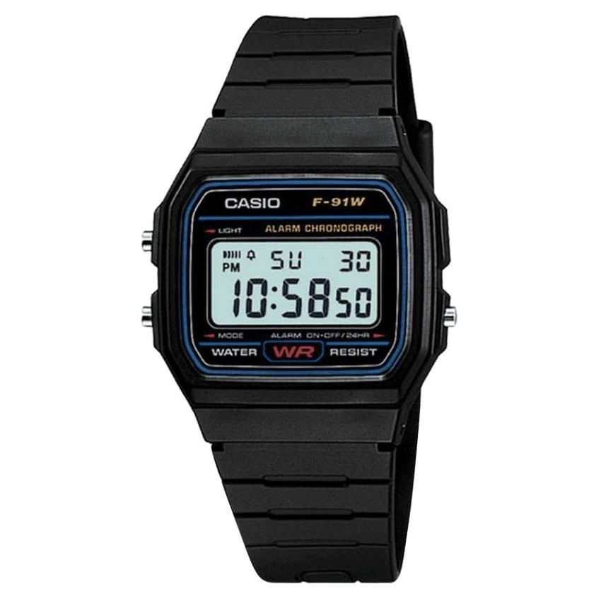 Casio นาฬิกาข้อมือชาย,หญิง รุ่น F-91W-1DG - Black