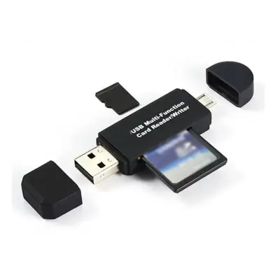 OTG Card Reader Micro SD/SD Card/USB TF ความเร็วสูง 2.0 Card Reader