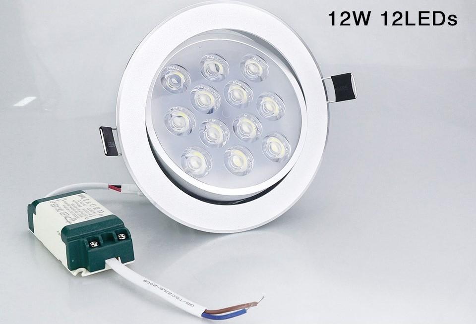 สุดคุ้มเกินราคา LED Downlight 12W โคมดาวน์ไลท์ โคมไฟฝังฝ้า