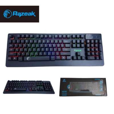 RAZEAK OSIRIS KG8702 Keyboard คีย์บอร์ดมีไฟ กดดัง (สีดำ) RAZEAK OSIRIS KG8702 Keyboard คีย์บอร์ดมีไฟ กดดัง (สีดำ)