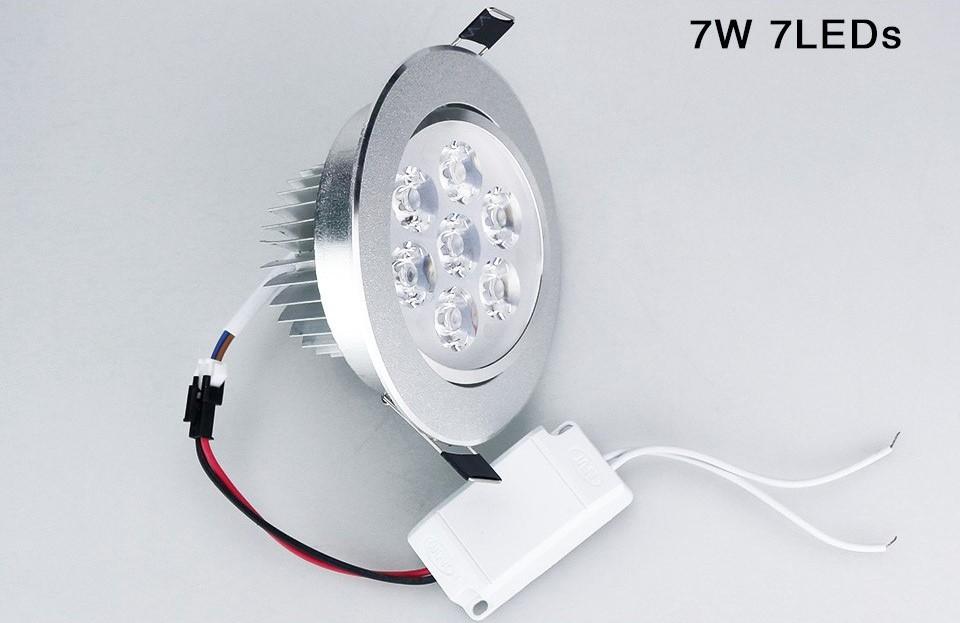 สุดคุ้มเกินราคา LED Downlight 7W โคมดาวน์ไลท์ โคมไฟฝังฝ้า