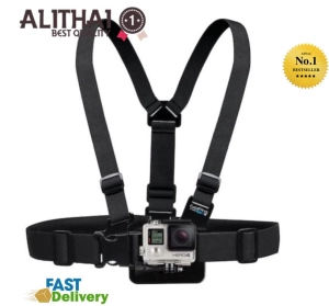 ภาพหน้าปกสินค้าAlithai Gopro accessories Adjle Elastic Body Harness Chest Strap Mount Band Belt for Go Pro Hero 4 3+ SJCAM action Camera ที่เกี่ยวข้อง