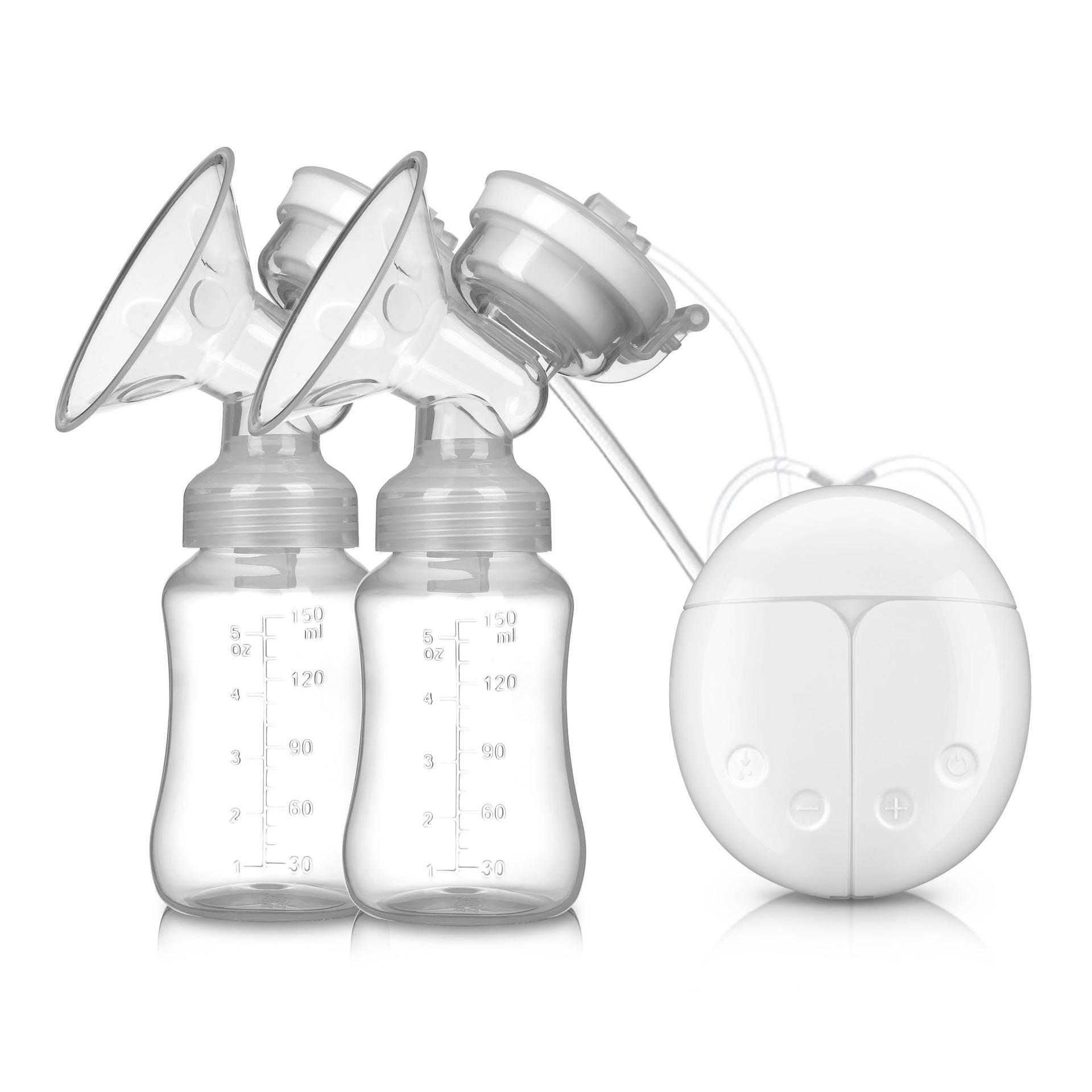 Homemakers Double Breast Pump Automatic Electric with 2 Bottles