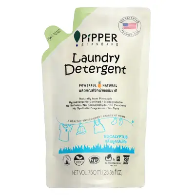 PiPPER STANDARD Natural Laundry Detergent, Eucalyptus Scent 750 ml (EU750 90120202 1 pcs)