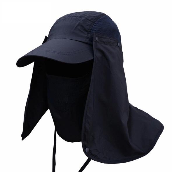หมวกกันแดด หมวกคลุมหน้าป้องกันรังสี UV ปิด360 องศา