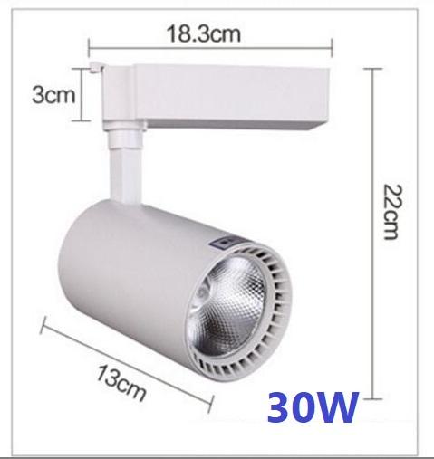 ราคาส่งถูกกว่าโรงงาน โคมไฟแทรกไลท์ LED Tracklight Chip COB 30W Body white