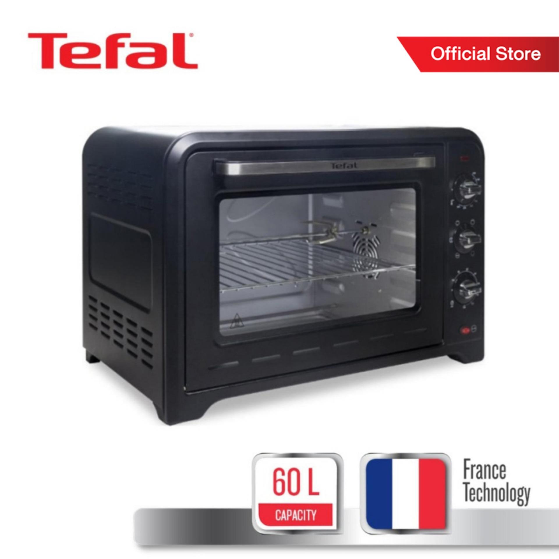 Tefal เตาอบ Oven Optimo กำลังไฟ 2,400 วัตต์ ขนาดความจุ 60 ลิตร รุ่น OF4958 -Black