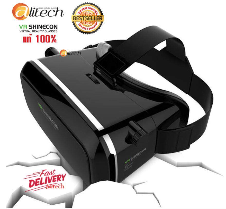 แว่น VR 3D/ VRSHINECON /VR SHINECON by Buybuytech Virtual Reality Mobile Phone 3D Glasses 3D Movies Games สำหรับ Smart Phone 3.5-6.0 นิ้ว (Black)