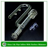 Aquarium Glass Lily Pipe Inflow With Surface Skimmer 17mm.ท่อแก้วนำน้ำเข้าพร้อมสกิมเมอร์ตีผิวน้ำ สำหรับท่อขนาด 16/22 มม.