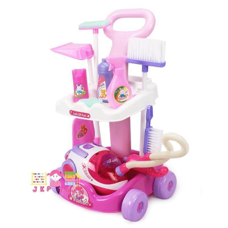 ❤️ส่งฟรี❤️JKP Toys ของเล่นเสริมพัฒนาการ รถเข็นทำความสะอาดพร้อมเครื่องดูดฝุ่น Magical Cleaner Play Set