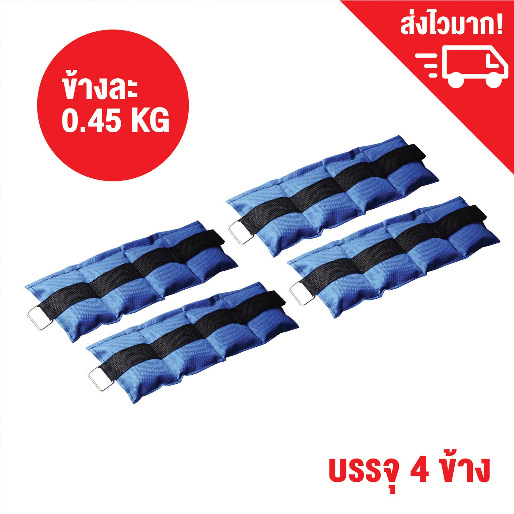 ถุงทรายถ่วงน้ำหนัก สำหรับข้อเท้า ถุงทรายข้อเท้า หนักข้างละ 0.45 กก. - 4 ข้าง (คู่ละ 2LB) / Ankle Weight / Wrist weight