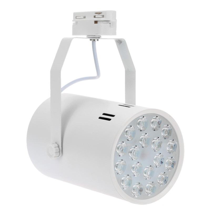 สว่างกว่า LED TRACK LIGHT Chip SMD โคมไฟแทรกไลท์ โคมไฟส่องเฉพาะจุดแบบราง ขนาด 18 วัตต์ BodyฺWhite/เเสงwarmwhite จำนวน 1 ชิ้น