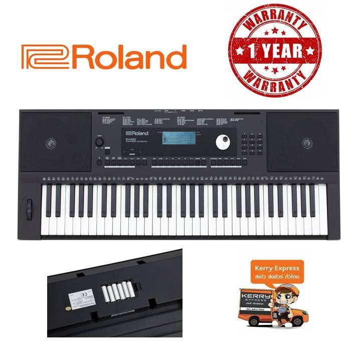 🎥 คีย์บอร์ด Keyboard Roland รุ่น E-X20 มาพร้อมเสียงเครื่องดนตรีที่มีให้เลือกเล่นกว่า 600 เสียง  พร้อมด้วยจังหวะ ระบบ auto bass&drums อีกกว่า 200 จังหวะ