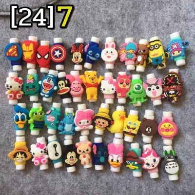 [24]7 Cartoon Protector Cable Cord Saver Cover Coque For Cable Protective Sleeve