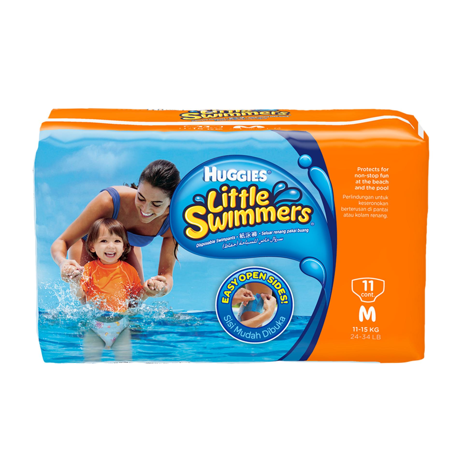 Huggies กางเกงผ้าอ้อมว่ายน้ำ Little Swimmers Size M ราคา 334 บาท*ส่งฟรี