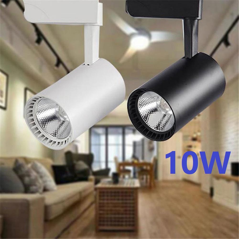 ราคาส่งถูกกว่าโรงงาน โคมไฟแทรกไลท์ LED Tracklight Chip COB 10W Body black