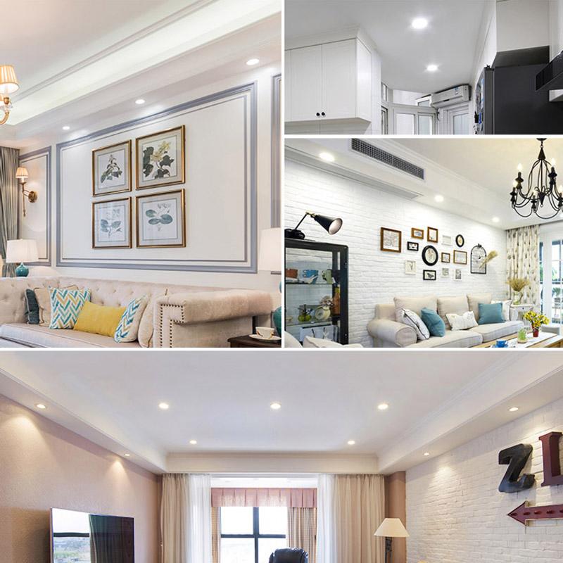 สุดคุ้มเกินราคา LED Downlight 12W โคมดาวน์ไลท์ โคมไฟฝังฝ้า