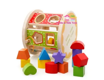 Todds & Kids Toys Shape Sorter Wooden Toy