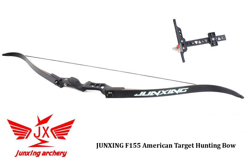 [มือขวา RH] 34lbs ธนู Junxing F155 American Recurve Target Hunting Bow [Aluminum + Fiberglass Limbs] Include Classic Sight as Gift