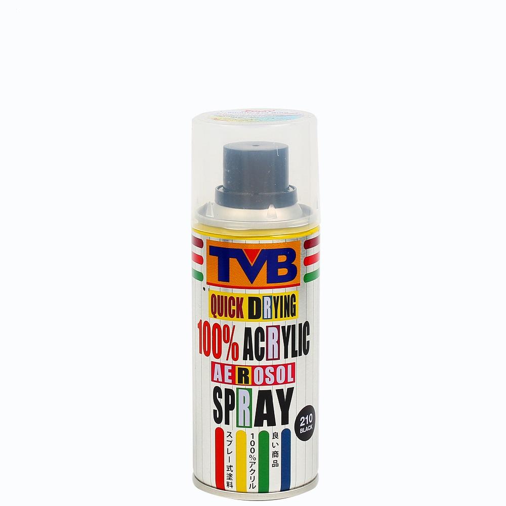 สีสเปรย์ TVB สีทีวีบี สีอะครีลิค100% ขนาด 200ml (พ่นโฟมได้)