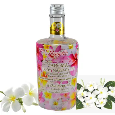 Rasyan Aroma Body massage oil coconut&Olive oil Leelawadee 450 ml.