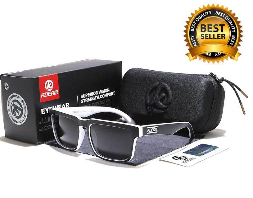 KDEAM Sunglasses แว่นตากันแดด เลนส์โพลาไรซ์ UV 400 พร้อมกล่อง และของแถมรวม 4 ชิ้น มี8แบบให้เลือก