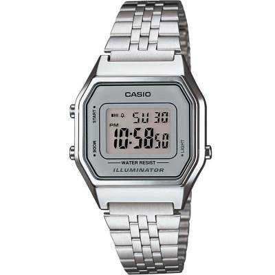Casio Digital นาฬิกาข้อมือผู้หญิง สีเงิน สายสแตนเลส รุ่น LA680WA Casio Digital นาฬิกาข้อมือผู้หญิง สีเงิน สายสแตนเลส รุ่น LA680WA