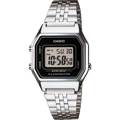Casio Digital Ladies Stainless LA680WA Genuine (KP Time)