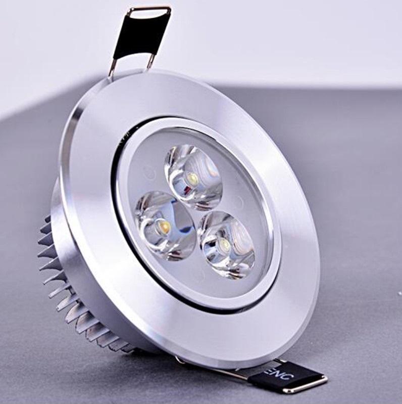X5 สุดคุ้ม !! เเพ็ค 5 ชิ้น LED DOWNLIGHT 3W โคมไฟดาว์นไลท์ โคมไฟตกเเต่งเพดาน โคมไฟฝังฝ้า โคมไฟส่องเฉพาะจุด 3W เเสงขาว รุ่นขอบเงิน พร้อมหม้อเเปลง ติดตั้งใช้งานได้ทันที จำนวน 5 ชิ้น