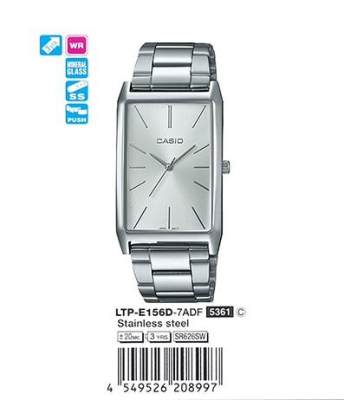 Casio แท้100% รุ่น LTP-E156D-7ADF นาฬิกาผู้หญิง Casio แท้100% รุ่น LTP-E156D-7ADF นาฬิกาผู้หญิง