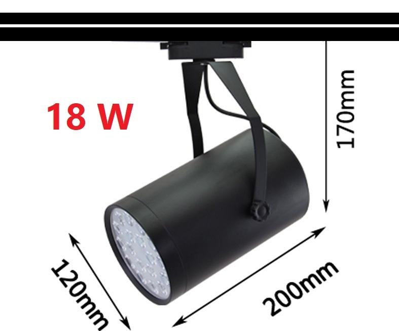 สว่างกว่า LED TRACK LIGHT Chip SMD โคมไฟแทรกไลท์ โคมไฟส่องเฉพาะจุดแบบราง ขนาด 18 วัตต์ BodyฺBlack/เเสงwhite จำนวน 1 ชิ้น