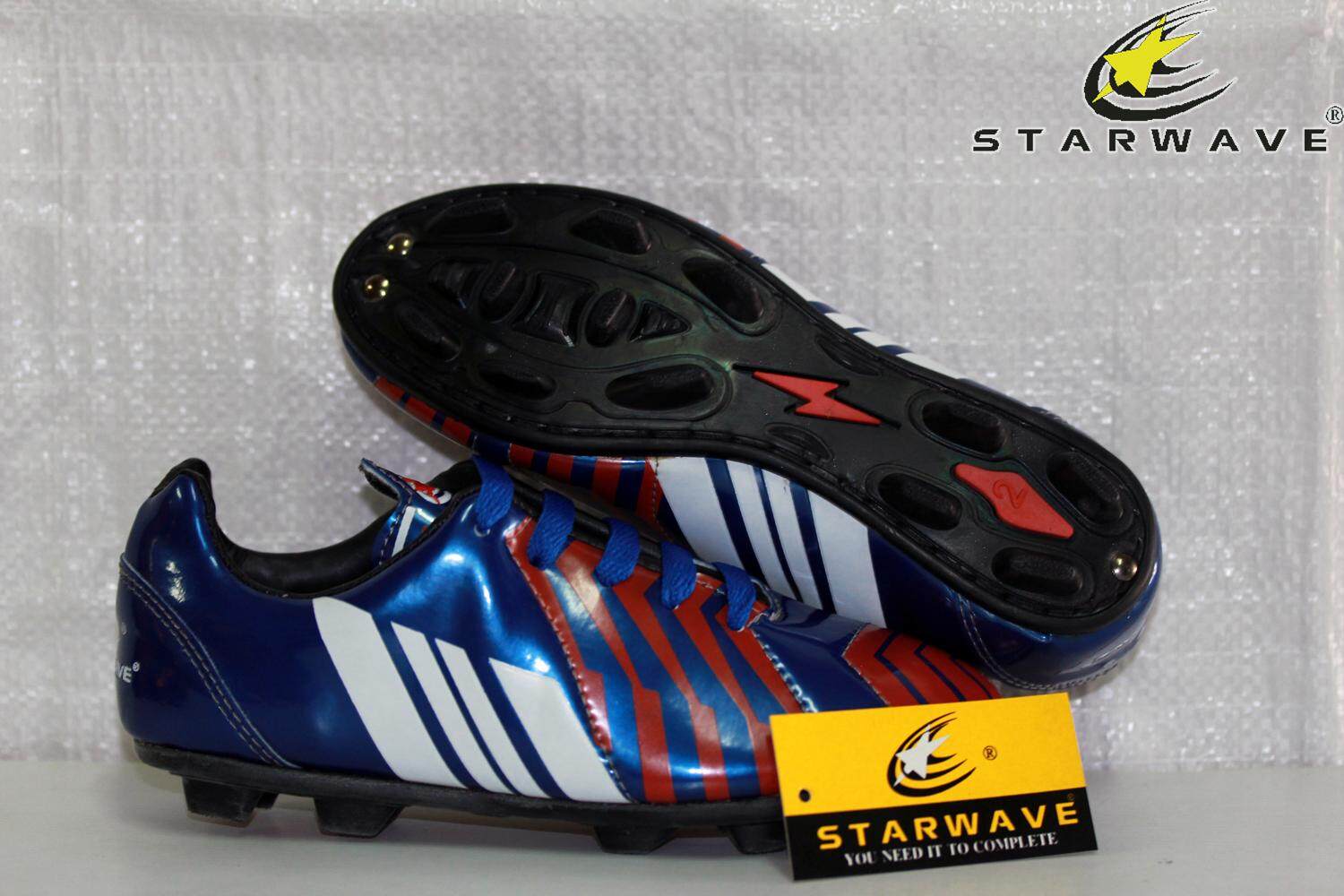 Starwave รองเท้า ฟุตบอลเด็ก (สตั๊ด ) Football Shoes Sf62 เบอร์ 0-2.5 สีน้ำเงิน. 