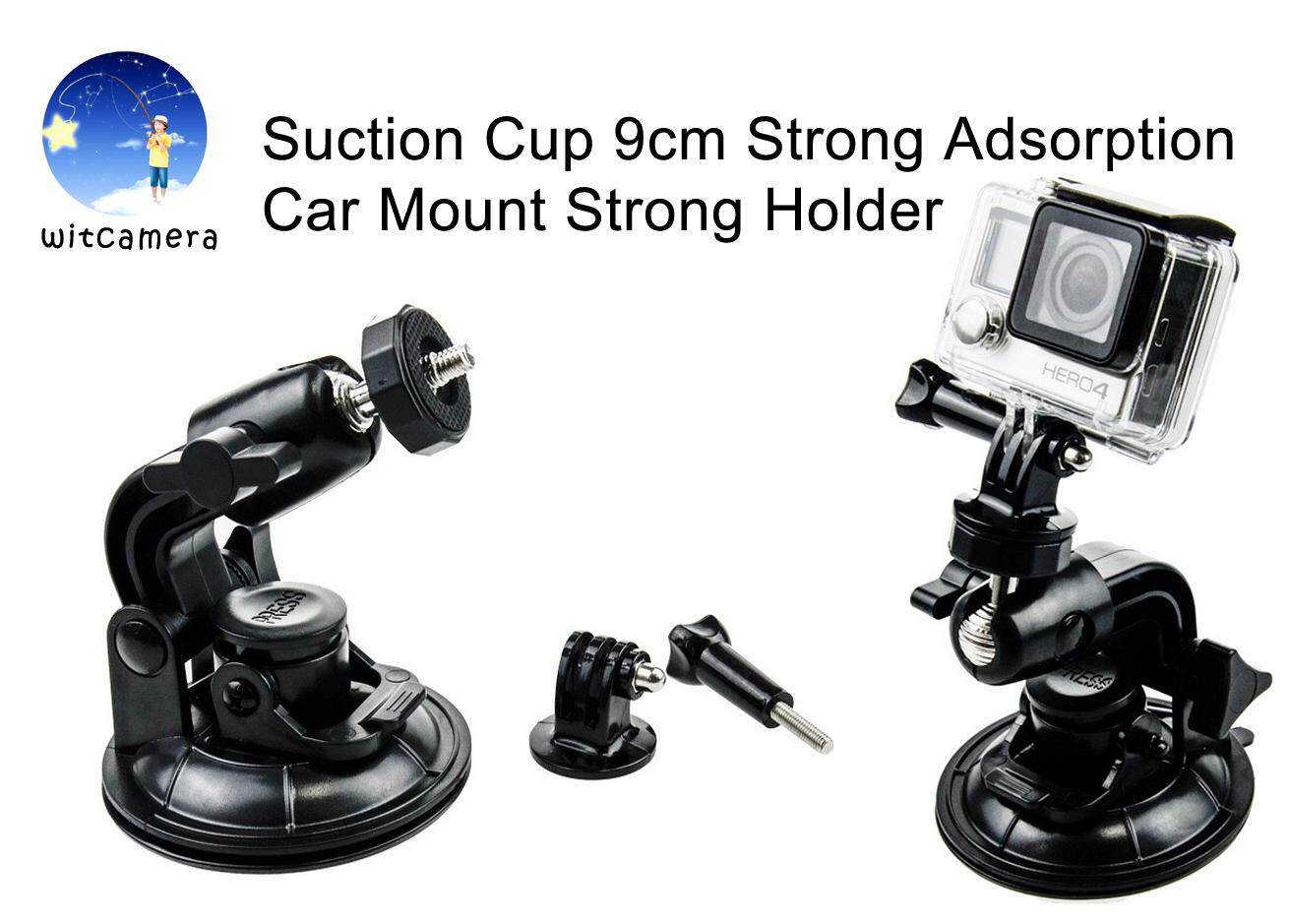 Suction Cup 9cm Strong Adsorption Car Mount for GoPro Acation Camera Hero models Sjcam , Xiao YI  Suction Mounts Strong Holder จุกดูด 9 เซนติเมตรการดูดซับกำลังสูงรถขายึดกล้องโกโปร Acation Camera Hero all models SJcam , Xiao YI   Mounts S