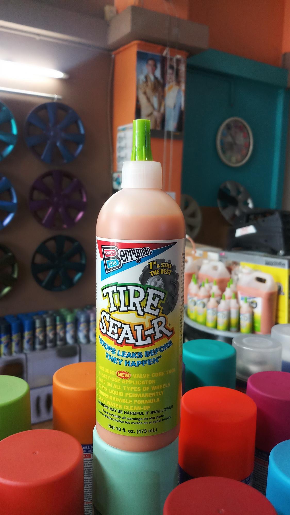 Tire Seal-R 16oz น้ำยาอุดรูรั่วอัตโนมัติ สำหรับจักรยานยนต์ทั่วไป 473ml