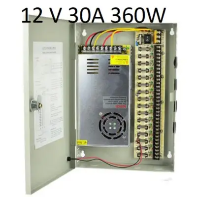 ตู้จ่ายไฟ 12 V 30A 360W Power Supply CCTV box
