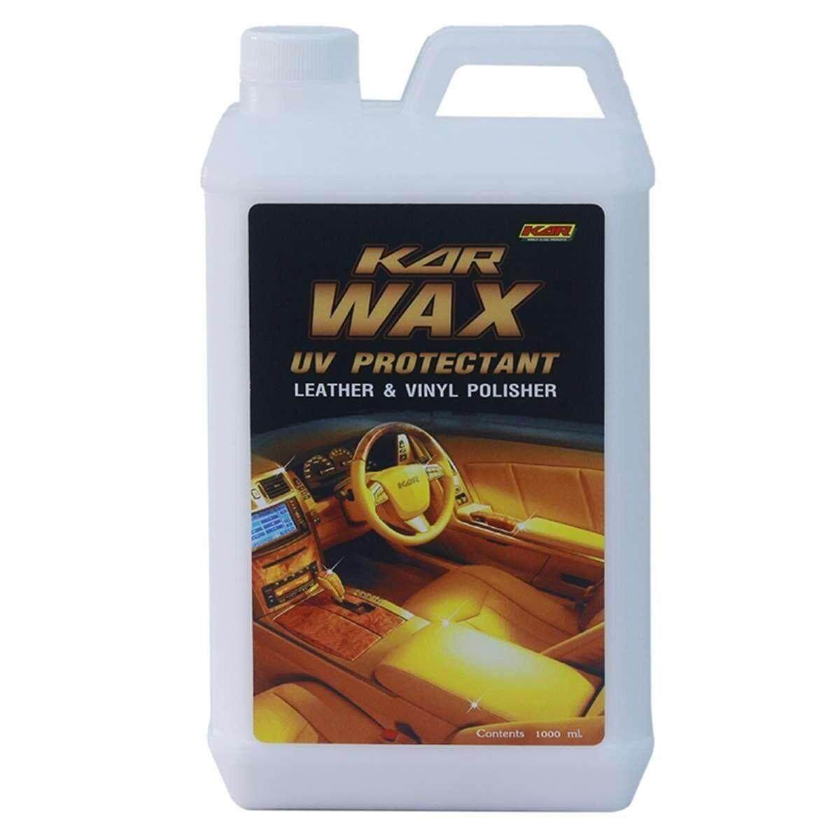 KAR น้ํายาเคลือบเบาะหนัง 1ลิตร wax UV Protectant Leather , Vinyl Polisher 1000ml รุ่น WAX น้ํายาเคลือบเบาะ