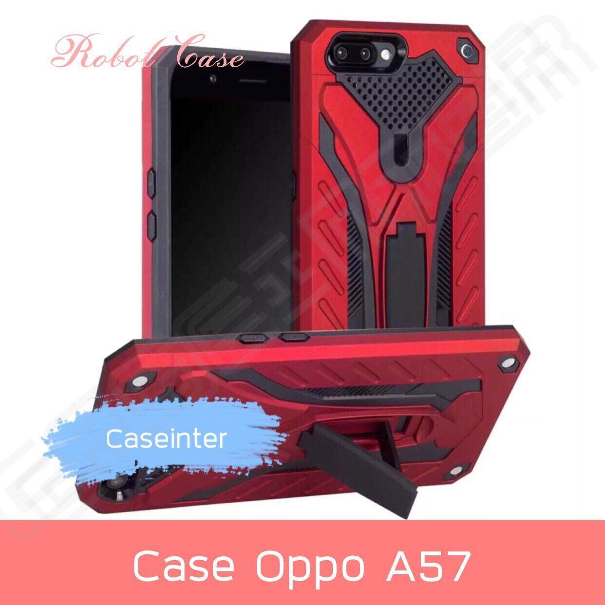 พร้อมส่งทันที !! Case Oppo A57 เคสออฟโป้ A57 เคสหุ่นยนต์ เคสไฮบริด มีขาตั้ง เคสกันกระแทก TPU CASE Oppo A57 สินค้าใหม่ สินค้ารับประกันความพอใจ